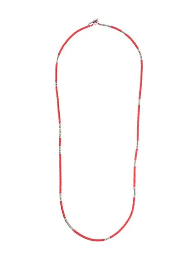 M Cohen Beaded Necklace In Red