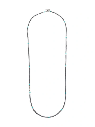 M. Cohen Beaded Necklace - Grey