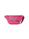 Gucci Print Small Belt Bag In Pink