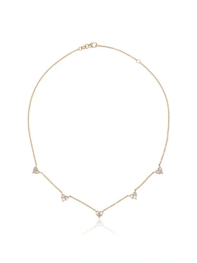 Shay 18k Yellow Gold Mini Heart Diamond Necklace In Metallic