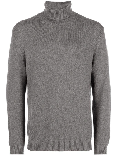 Massimo Alba Cashmere Turtleneck Sweater In Grey