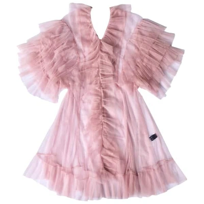 Supersweet X Moumi Tulle Babydoll In Dusty Pink
