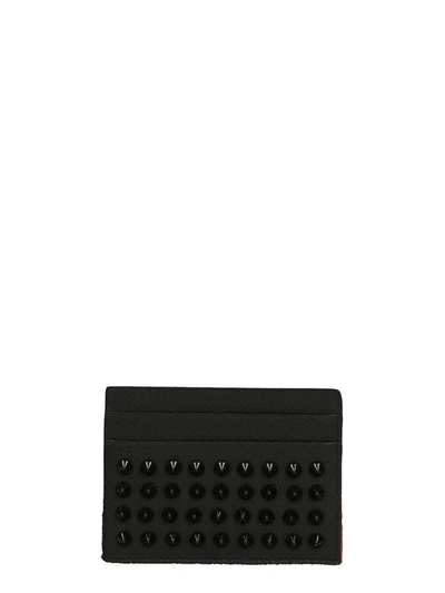 Christian Louboutin Kios Simple Card Holder In Black