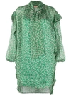 N°21 Star Mini Dress In Green