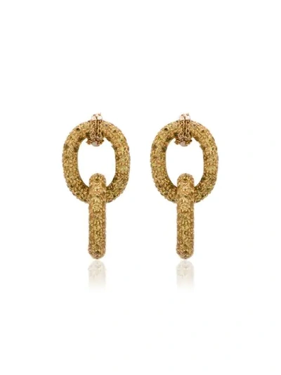 Carolina Bucci 18k Yellow Gold Chain Earrings - Metallic