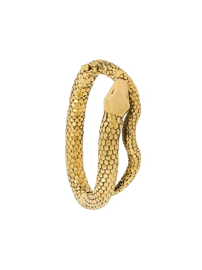 Aurelie Bidermann Wrapped Snake Bracelet In Metallic