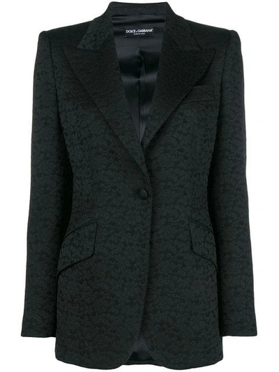 Dolce & Gabbana Brocade Jacket In Black