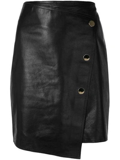 Vanessa Bruno Asymmetric Fitted Skirt In Black
