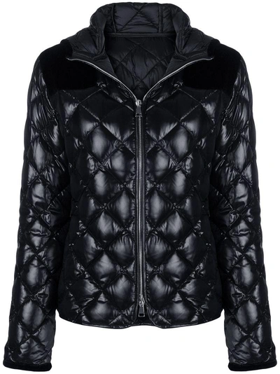 Moncler Diamond Quilted Puffer Jacket - Black