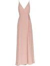 Reformation Callalilly V Neck Maxi Dress In Pink