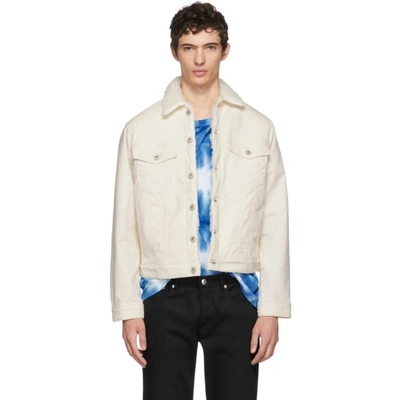 Ivory sherpa jacket deals