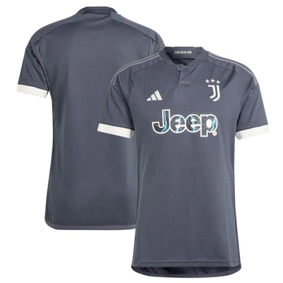 Adidas Originals Adidas  Gray Juventus 2023/24 Third Replica Jersey