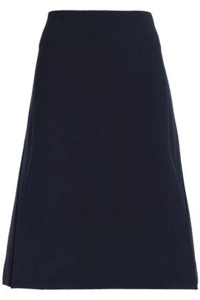 Victoria Victoria Beckham Victoria, Victoria Beckham Woman Wool-blend Crepe Skirt Navy