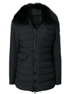 Peuterey Padded Fur Coat In Black