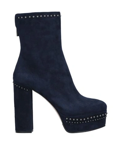 Le Silla Ankle Boot In Dark Blue