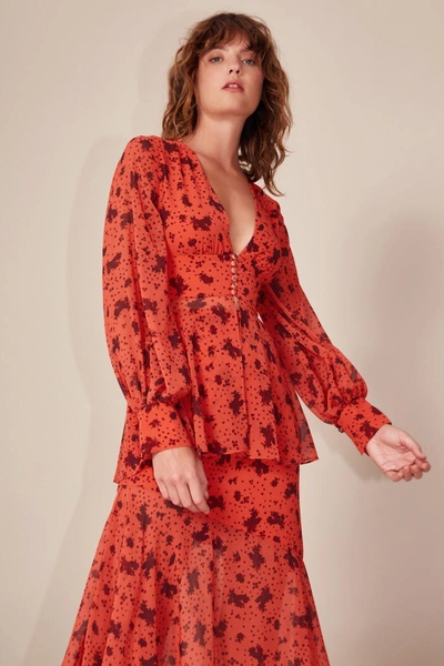 C/meo Collective Sweet Thing Top In Chilli Rose