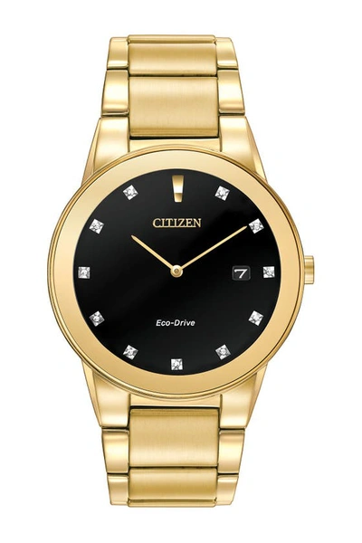 Citizen Standard Stainless Steel Eco-drive Watch, 40mm In Gold