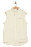 Columbia Holly Hideaway Fleece Vest In Chalk