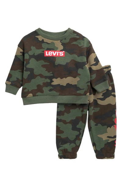 Levi's® Babies' Tie Dye Sweatshirt & Joggers Set In Cypress