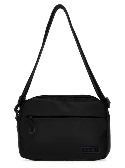 Ganni Camera Bag Crossbody Bag Crossbody Bags In Black