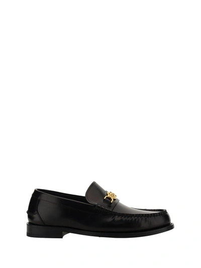 Versace Loafer Shoes In Black