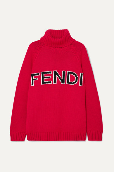 fendi sweater red