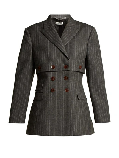Altuzarra Millett Pinstripe Virgin Wool-blend Jacket In 014 Grey