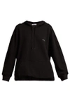 Balenciaga Cocoon Logo-embroidered Hooded Sweatshirt In Black