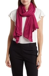 Vince Camuto Solid Knit Wrap Scarf In Festival Fuchsia