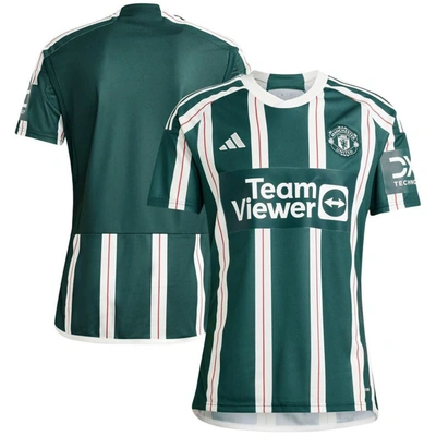Adidas Originals Adidas  Green Manchester United 2023/24 Away Replica Jersey
