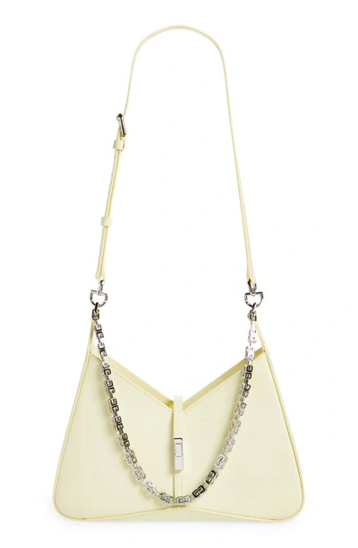 Givenchy Small Cut Out Chain Strap Leather Shoulder Bag In Soft Yellow