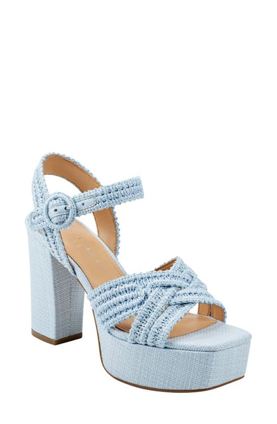 Marc Fisher Ltd Chesse Platform Sandal In Light Blue