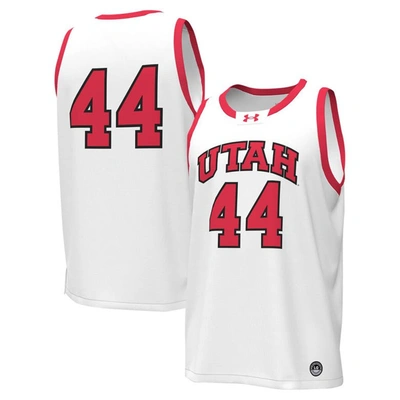 Under Armour #44 White Utah Utes Replica Basketball Jersey
