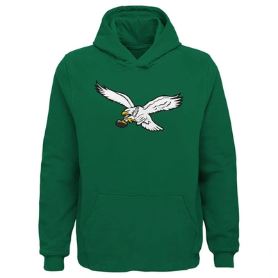 Outerstuff Kids' Youth Kelly Green Philadelphia Eagles Retro Pullover Hoodie