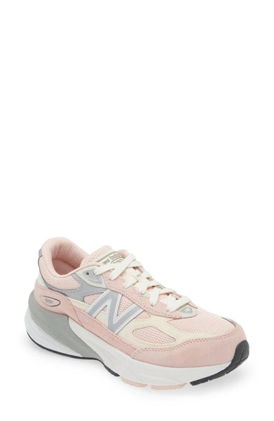 New Balance Kids' 990v6 Trainer In Pink Haze/ White