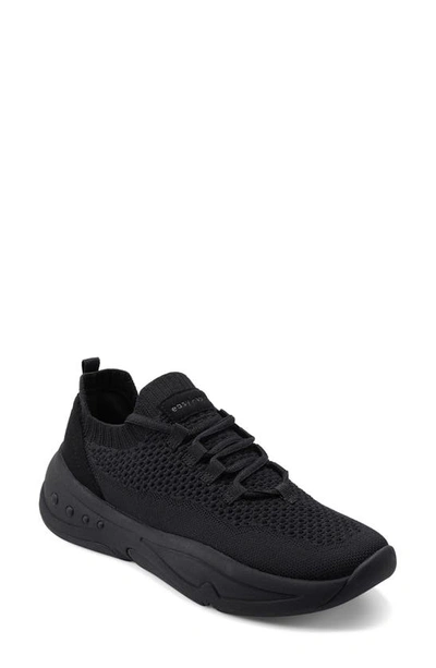 Easy Spirit Power Lace-up Trainer In Black