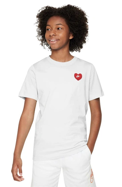 Nike Kids' Sportswear Graphic T-shirt In White