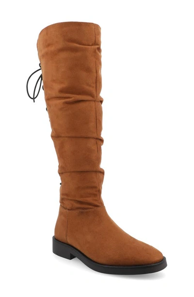 Journee Collection Miranda Boot In Cognac