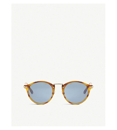 Persol Po3166s Round-frame Tortoiseshell Sunglasses In Brown
