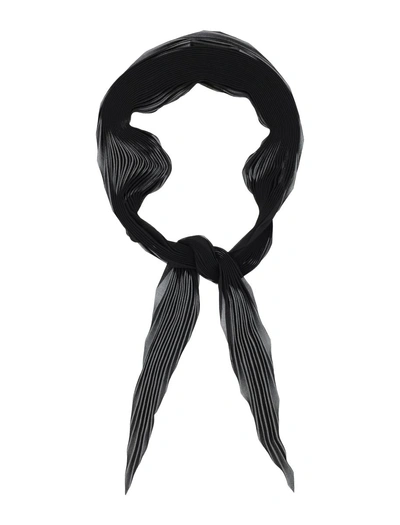 Ami Alexandre Mattiussi Pleated Diamond Shaped Scarf Black Unisex