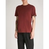 Sunspel Classic Cotton-jersey T-shirt In Claret