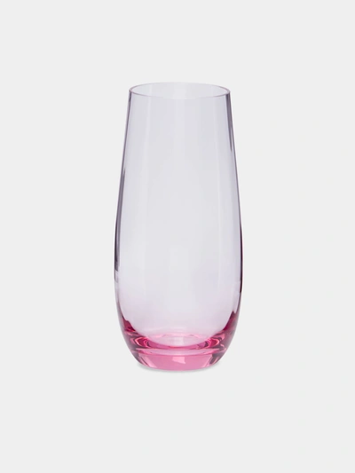 Moser Optic Hand-blown Crystal Water Glass In Pink