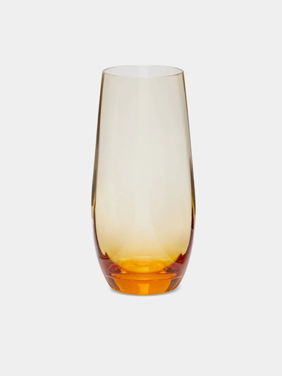 Moser Optic Hand-blown Crystal Water Glass In Orange