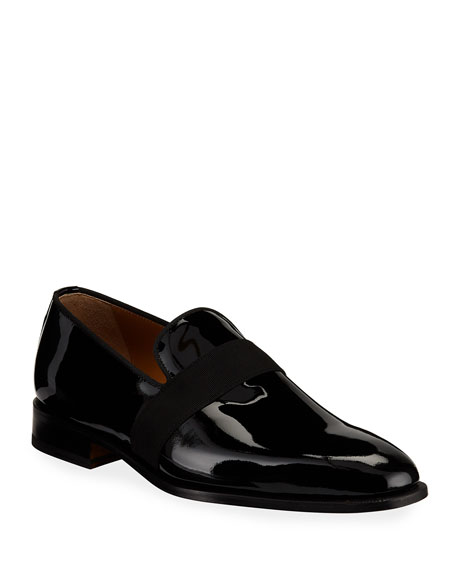Dolce & Gabbana Men's Patent Leather Slip-on Loafers In White | ModeSens