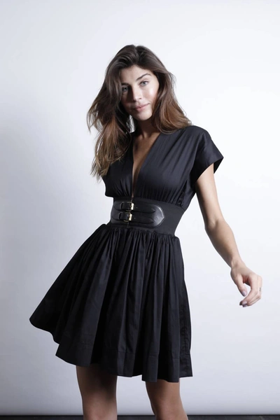 karina mini dress black Karina Grimaldi Rachel Mini Dress in Black main image 0