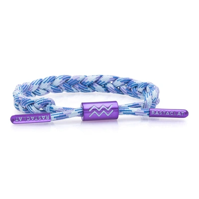 Rastaclat Original Hand Braided Zodiac (aquarius) Adjustable Bracelet In Multi