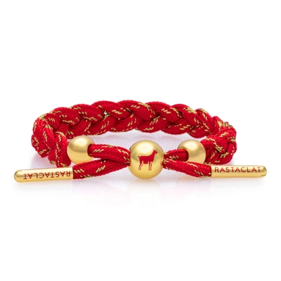 Rastaclat Original Hand Braided Lunar New Year (sheep) Adjustable Bracelet In Multi