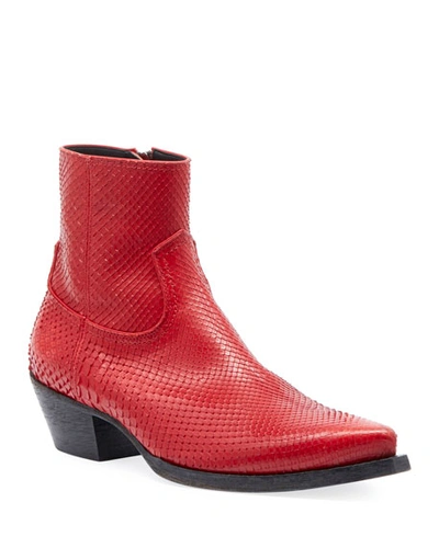 Saint Laurent Python Lukas 40 boots Saint Laurent | Shoes | Ysl Python Lukas Zip Boots | Poshmark main image 2