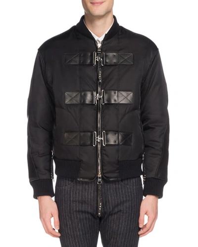 Alexander Mcqueen Men's Cabah Buckle-strap Jacket