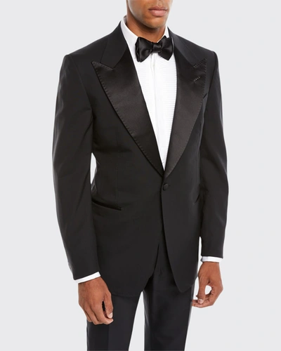 Tom Ford Men's Satin Peak-lapel Two-piece Tuxedo Suit